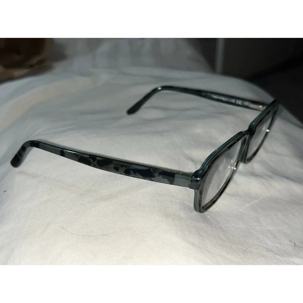 Maui Jim MJO 2112-06PF Green Brown Square Eyeglasses Frames 54-17 135 Italy